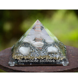 Orgonite piramide Seleniet, kasholong opaal