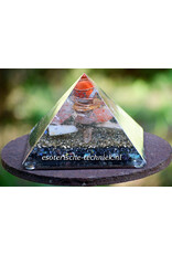 Orgonite Pyramid Red Jasper Catlinite Shungite