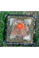 Orgonite Pyramid Red Jasper Catlinite Shungite