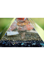 Orgonite Pyramid Red Jasper Catlinite Shungite
