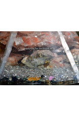 Orgonite cone Seleniet, Rozenkwarts, Arkansas kristal, Azeztuliet, Isis Calciet, Lemurian Hematietkwarts, Zonnesteen, Borniet en Shungit