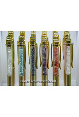 Goudkleurige Edelsteenpen, schrijf met Kracht & Inspiratie