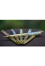 Goudkleurige Edelsteenpen, schrijf met Kracht & Inspiratie