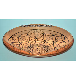 Koperen schaaltje Flower of Life.