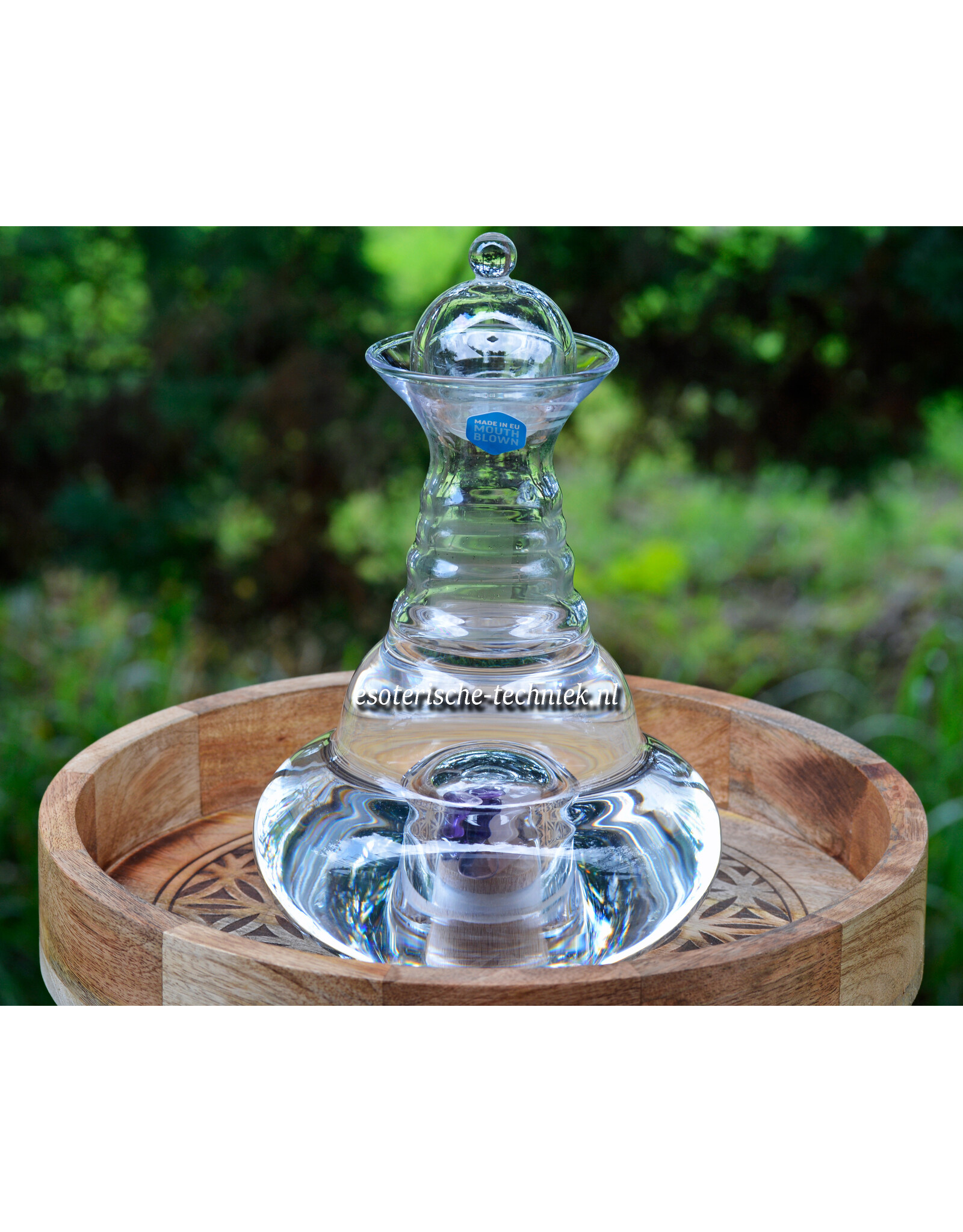 Waterkaraf met Edelstenen Gouden Driehoek  1,2L Karaf