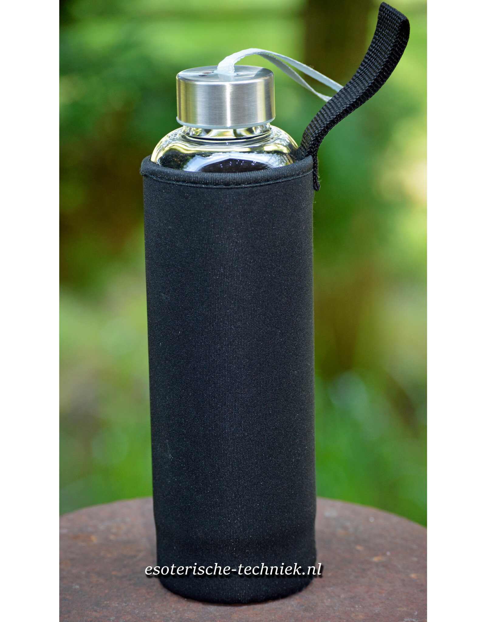 Waterfles met Edelstenen Bergkristal, Rode Jaspis, Aventurijn en Sodaliet