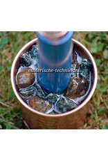 Orgone Chembuster Power Pipe met Preseli Bluestone (Stonehenge steen), Rutielkwarts, Rookkwarts en Shungite.