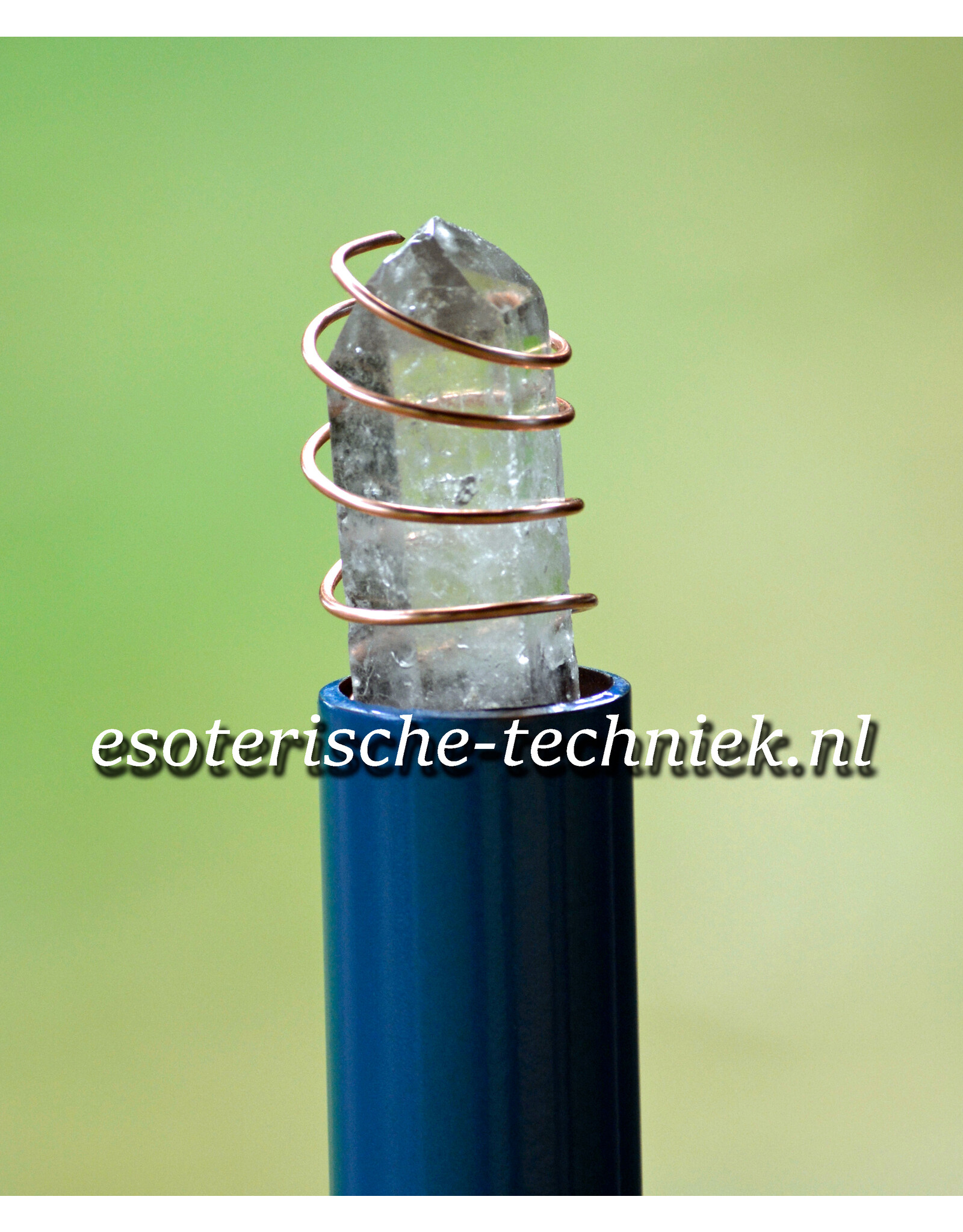 Orgone Chembuster Power Pipe met Preseli Bluestone (Stonehenge steen), Rutielkwarts, Rookkwarts en Shungite.