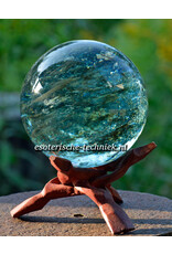 Bol of Sphere man made donker blauw met donker groen