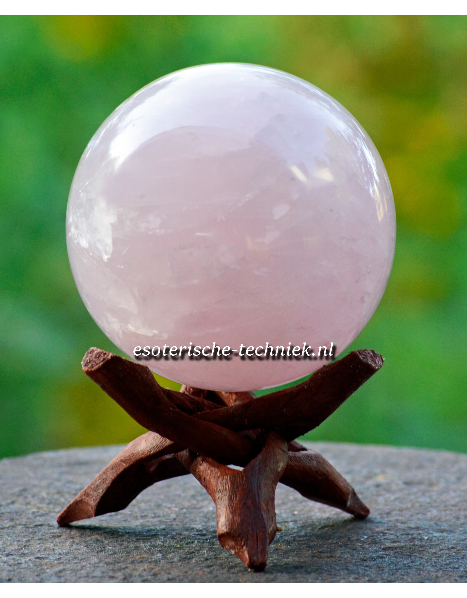 Edelsteen bol sphere Rozenkwarts