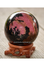 Edelsteen bol of Sphere Rhodoniet
