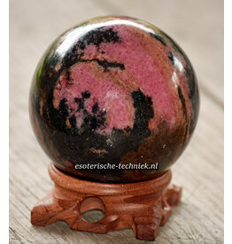 Edelsteen bol of Sphere Rhodoniet