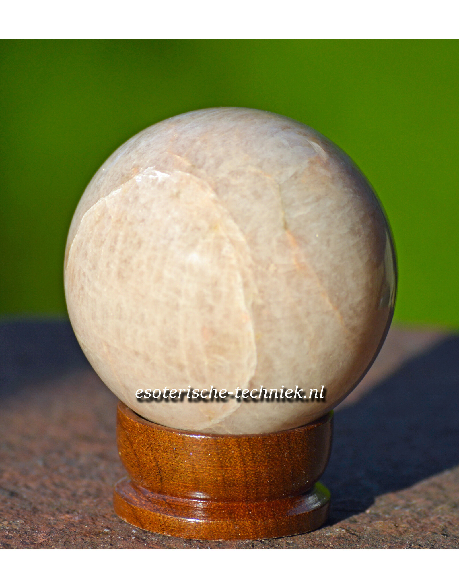Edelsteen bol sphere Oranje Maansteen