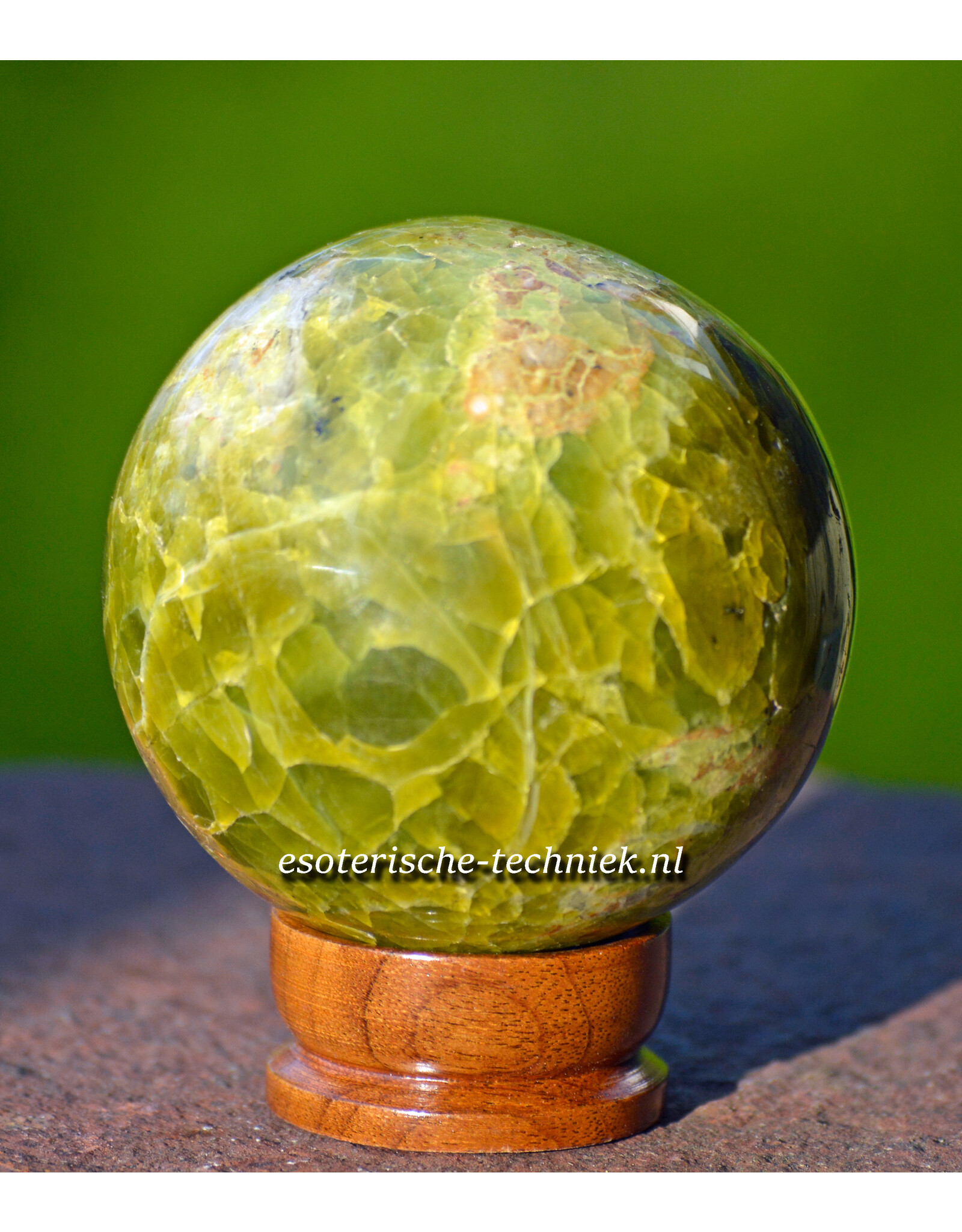 Edelsteen bol sphere Groen Opaal