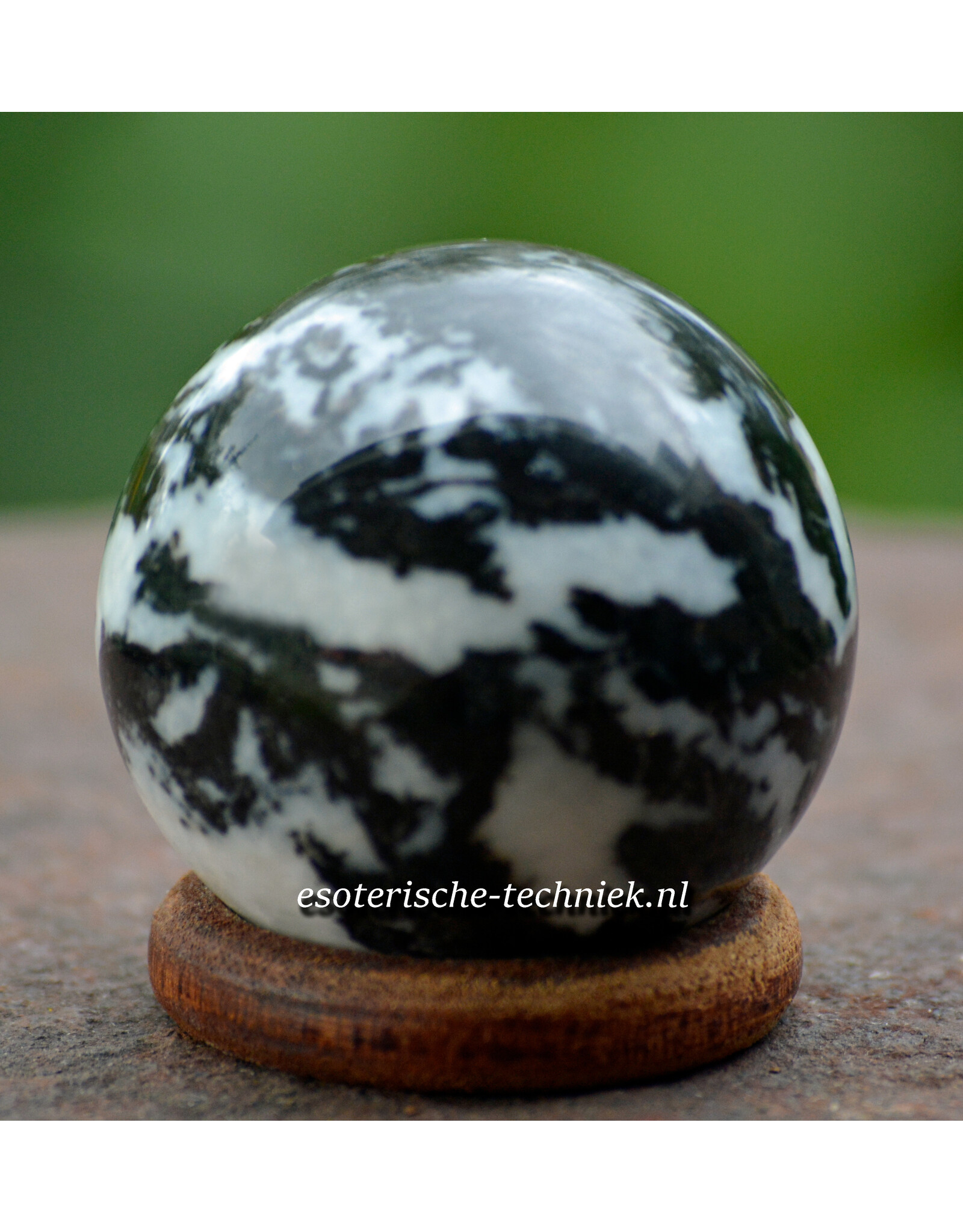 Edelsteen bol sphere Zebra Jaspis