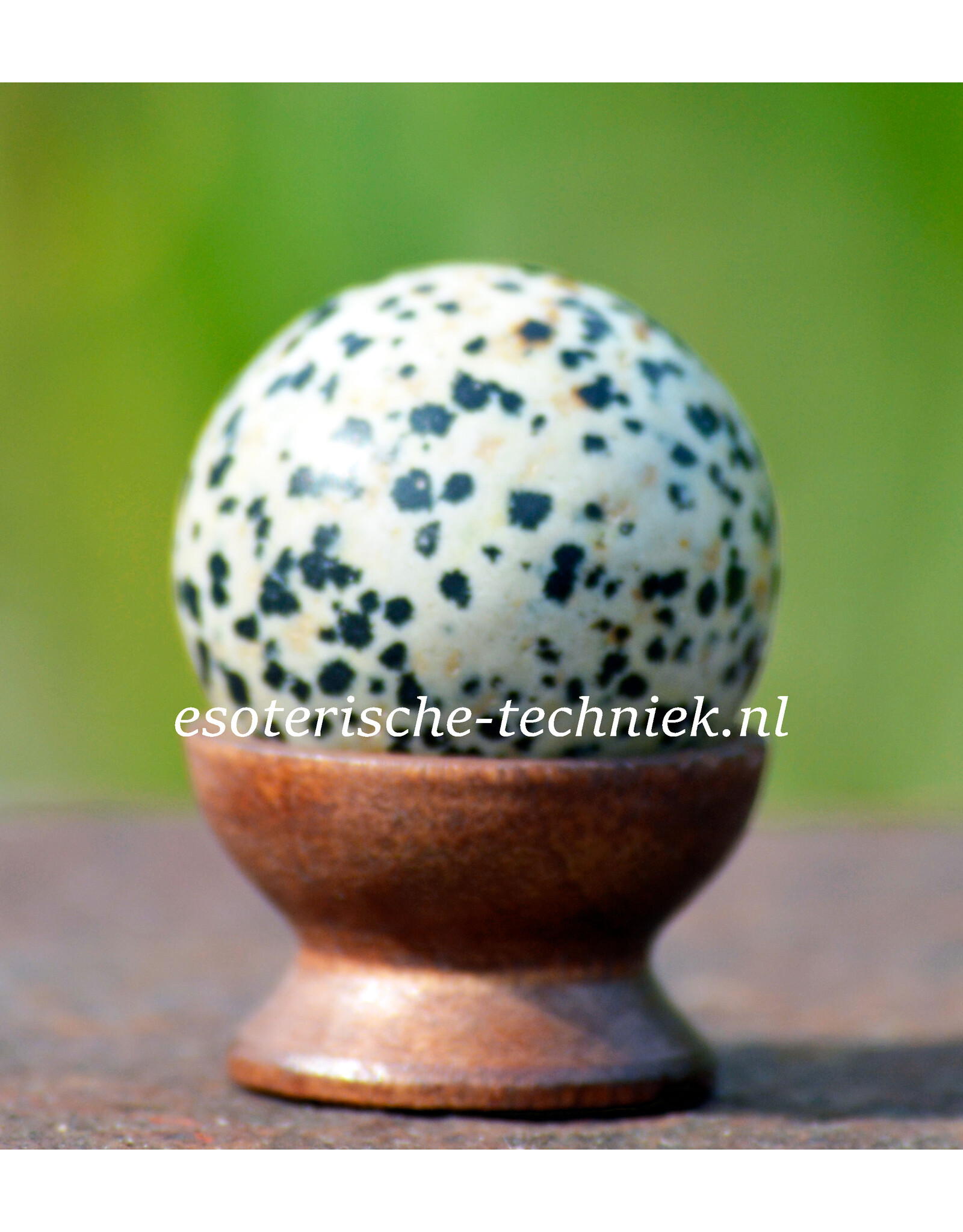 Edelsteen bol sphere Dalmatiër Jaspis