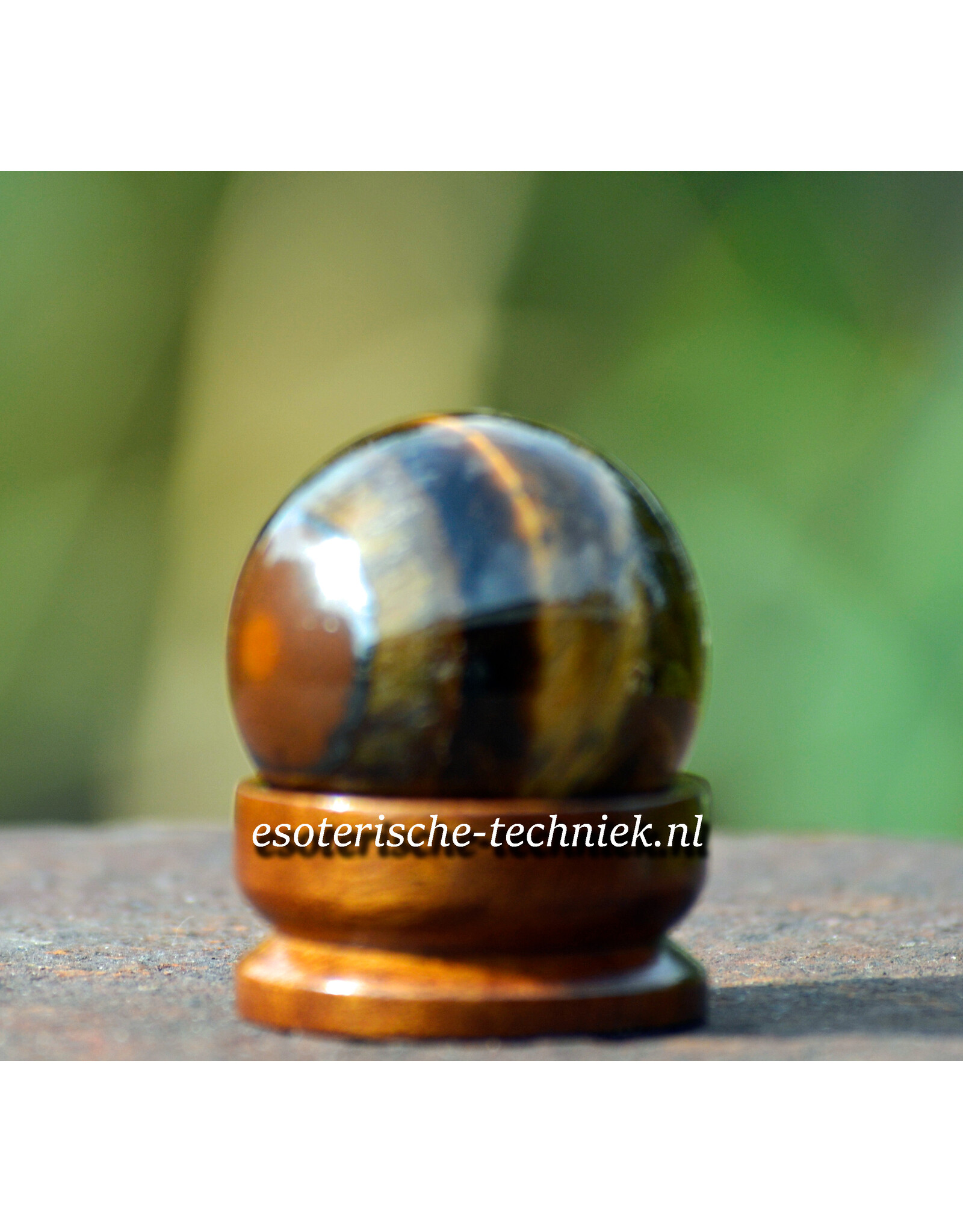 Edelsteen bol sphere Tijgeroog