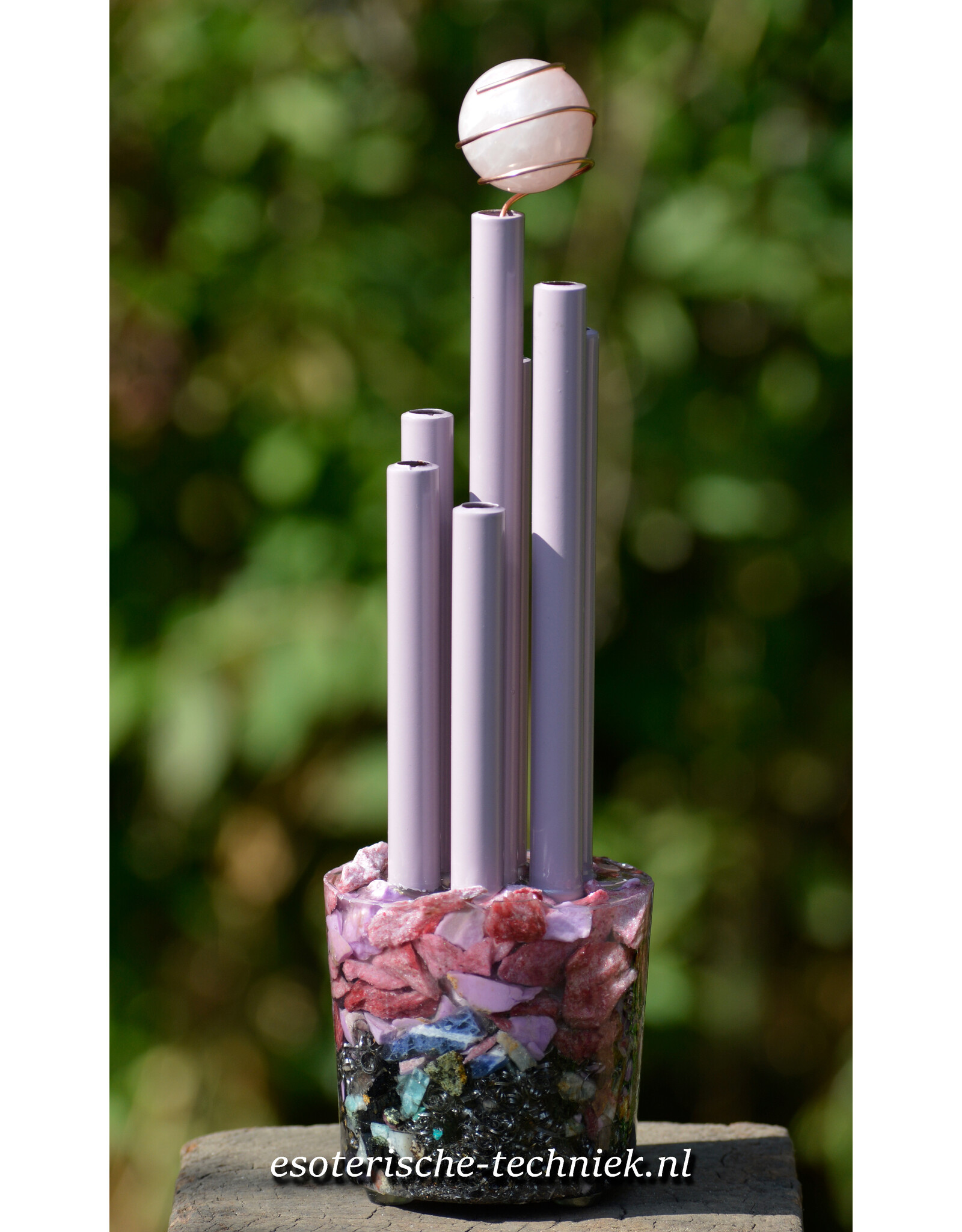 Orgonite Chembuster | Phosphosiderite, Shungite & Thulite
