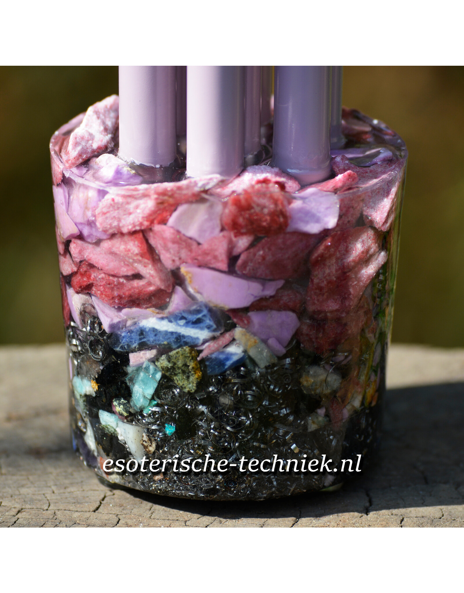 Orgonite Chembuster | Phosphosiderite, Shungite & Thulite