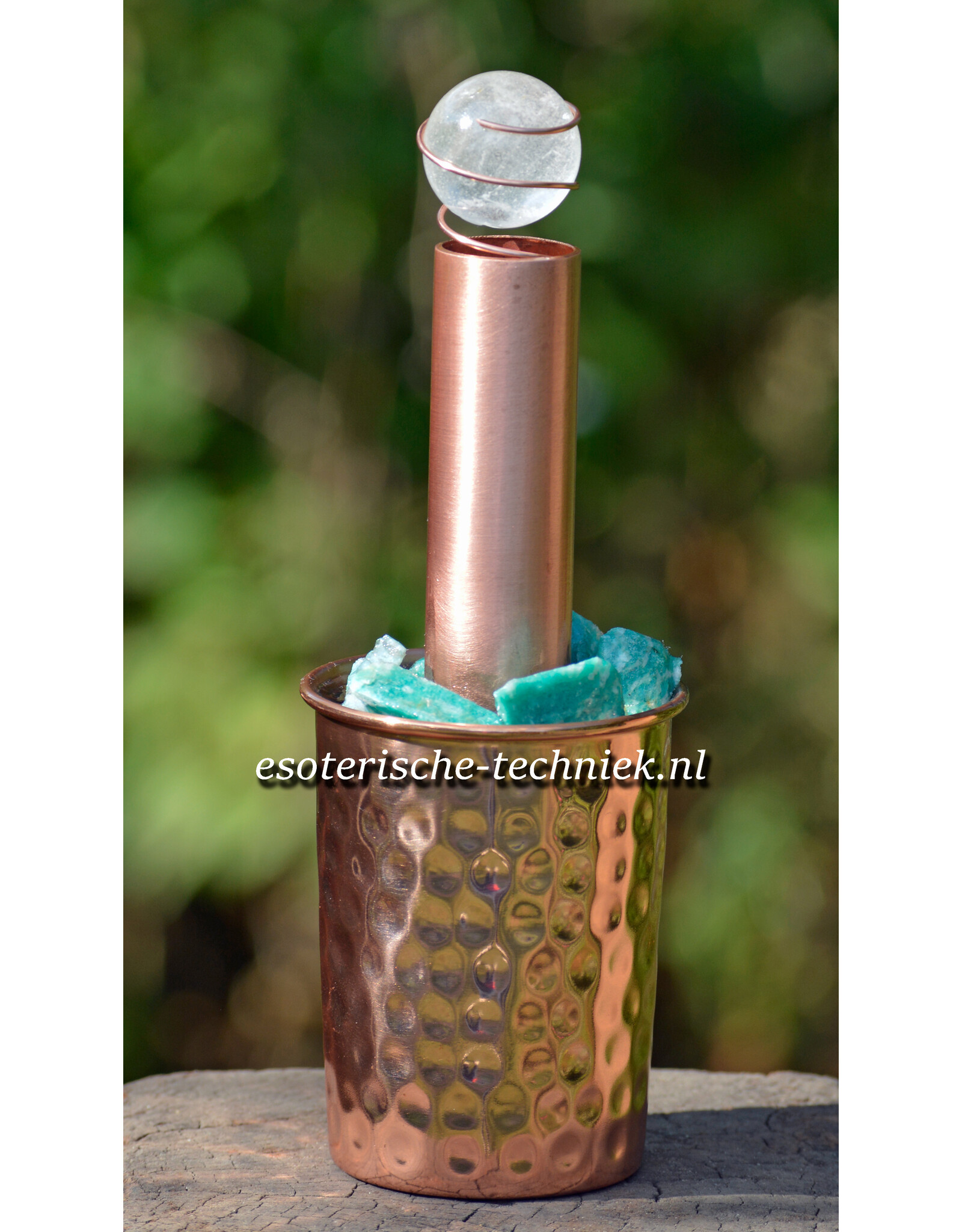 Energy Harmonizer Power Pipe with Amazonite & Shungite | EMF Protection