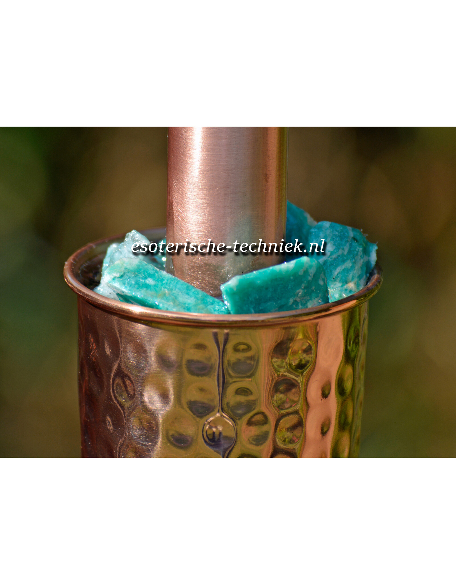 Energy Harmonizer Power Pipe with Amazonite & Shungite | EMF Protection