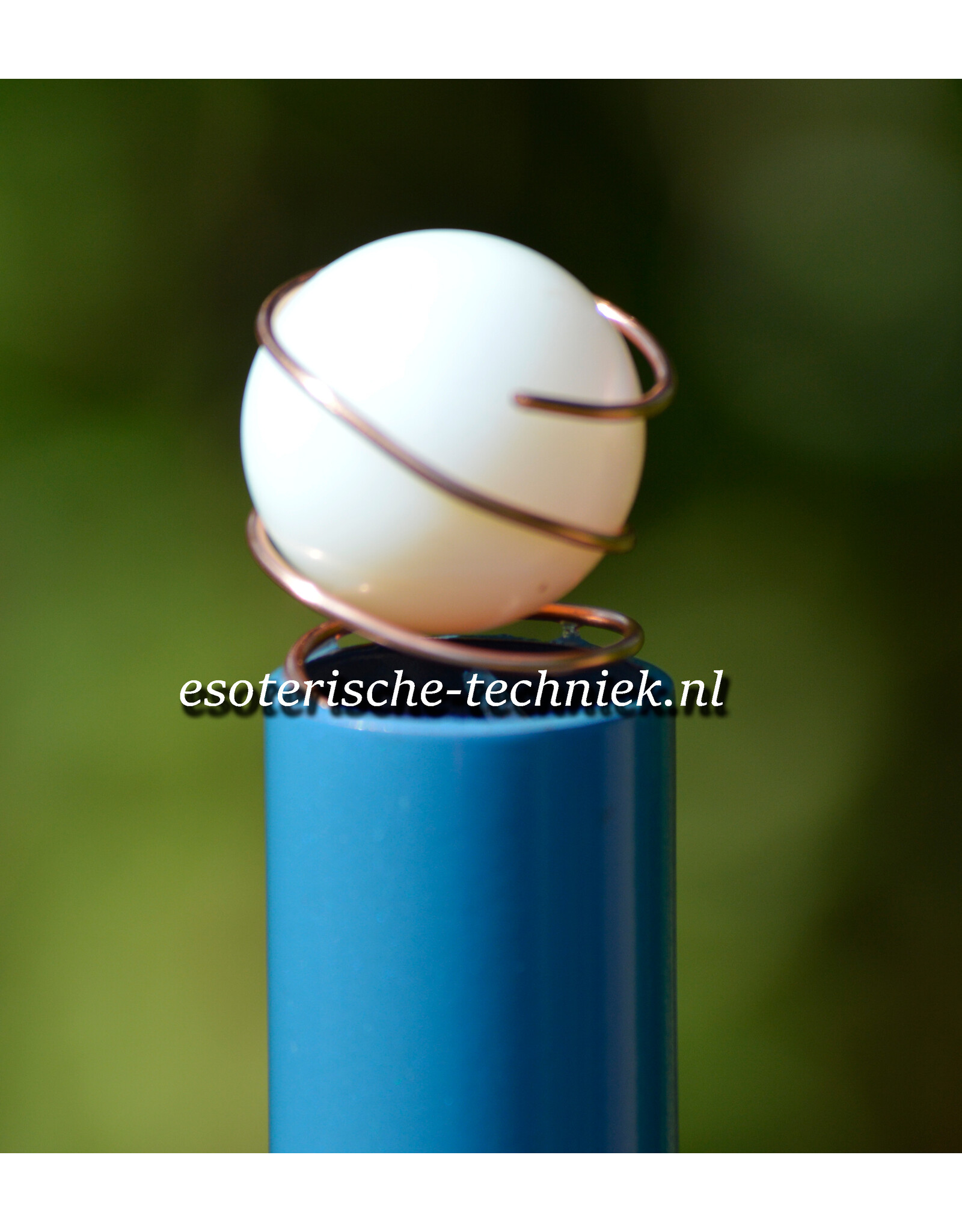 Apatite EMF Chembuster Power Pipe with Opalite Sphere & Shungite | Against EMF & 5G