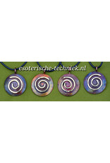 Orgone Orgonite Sieraad hanger van koper en messing Krachtspiraal met o.a. Edel Shungite en Shungite.