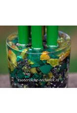 Orgon Malachiet Chembuster met Groene Opaal, Azeztuliet en Shungiet