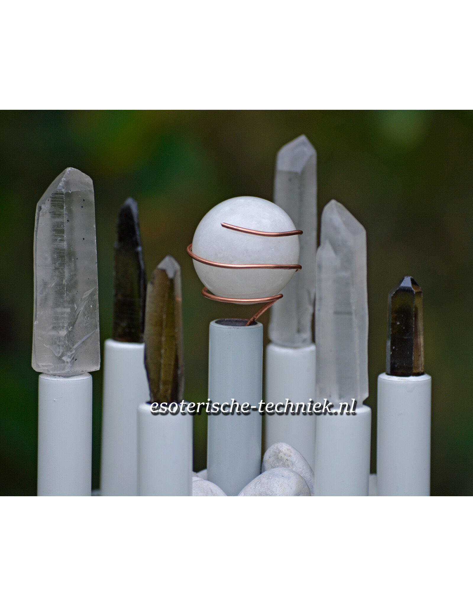 Orgon Energie Generator met Shungite, Sneeuwvlok Obsidiaan, witte Calciet, Fairy Stone  en Seleniet