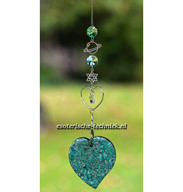 Orgonite raamhanger Chrysocolla