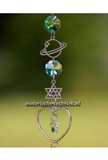 Orgonite Stralingswerende raamhanger Chrysocolla en  Shungite