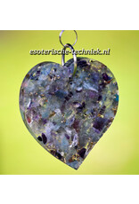 Orgonite Stralingswerende raamhanger Uil met Fluoriet, Charoïet, Amethist en Shungite