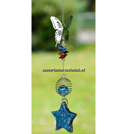 Apatite & Shungite Orgonite Butterfly Window Hanger
