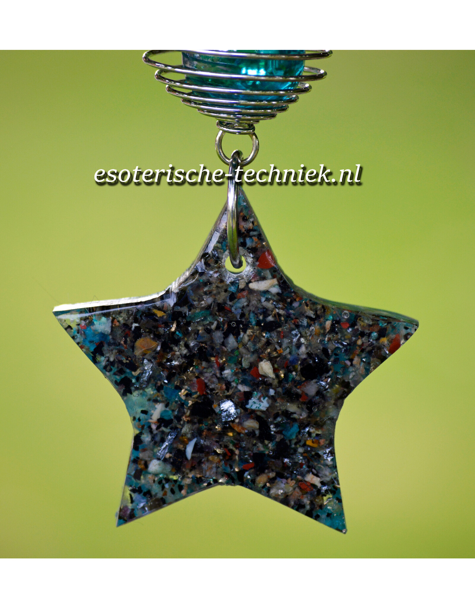 Orgonite Stralingswerende raamhanger Apatiet en Shungite