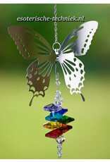 Apatite & Shungite Orgonite Butterfly Window Hanger