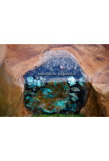 Orgonite meditatie kruk met edelstenen en mineralen
