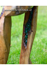 Orgonite meditatie kruk met edelstenen en mineralen