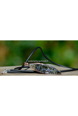 Hanger van zuiver Koper met Moldaviet en Libisch Goud Tektiet – Orgonite Bescherming tegen Straling (5G, EMF)