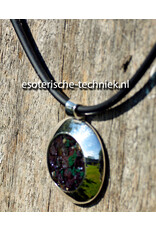 Orgoniet Hanger van 925 Zilver met Cupriet, Herkimer Diamant, Shungite en Arkansas Bergkristal, VERKOCHT