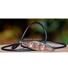 Orgonite in Sterling Zilver Hanger met Rhodochrosiet