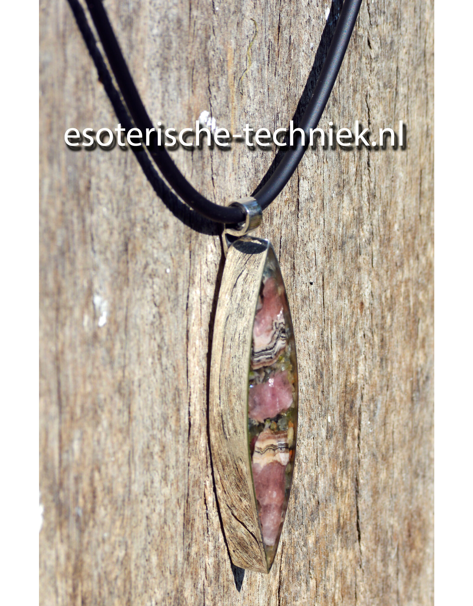 Rhodochrosiet Orgonite sieraad sterling zilver 925