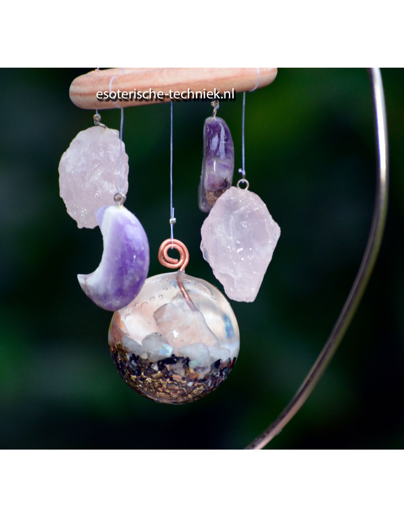 Orgonite Mobile with Crystals | Golden Triangle