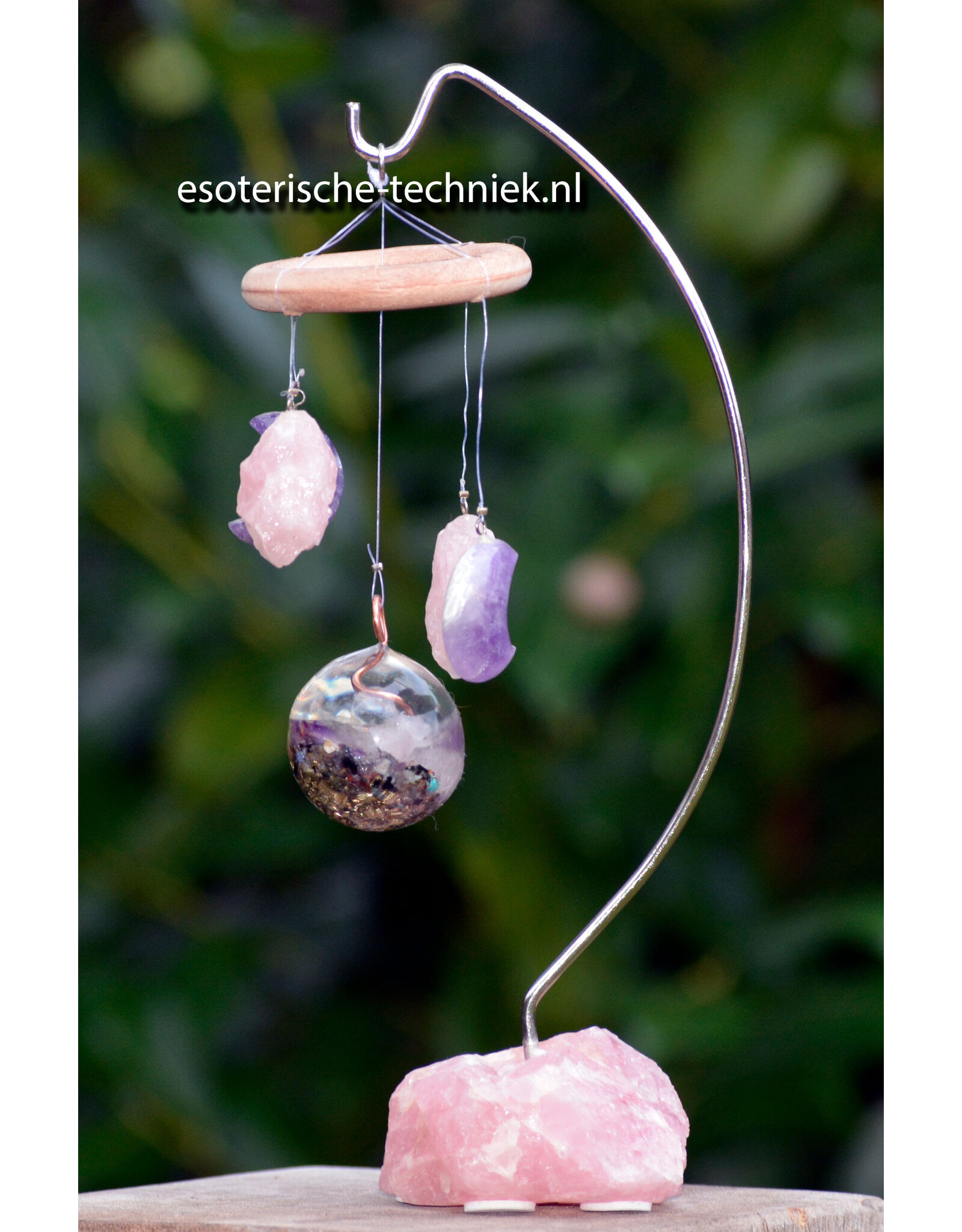 Orgonite Mobile with Crystals | Golden Triangle