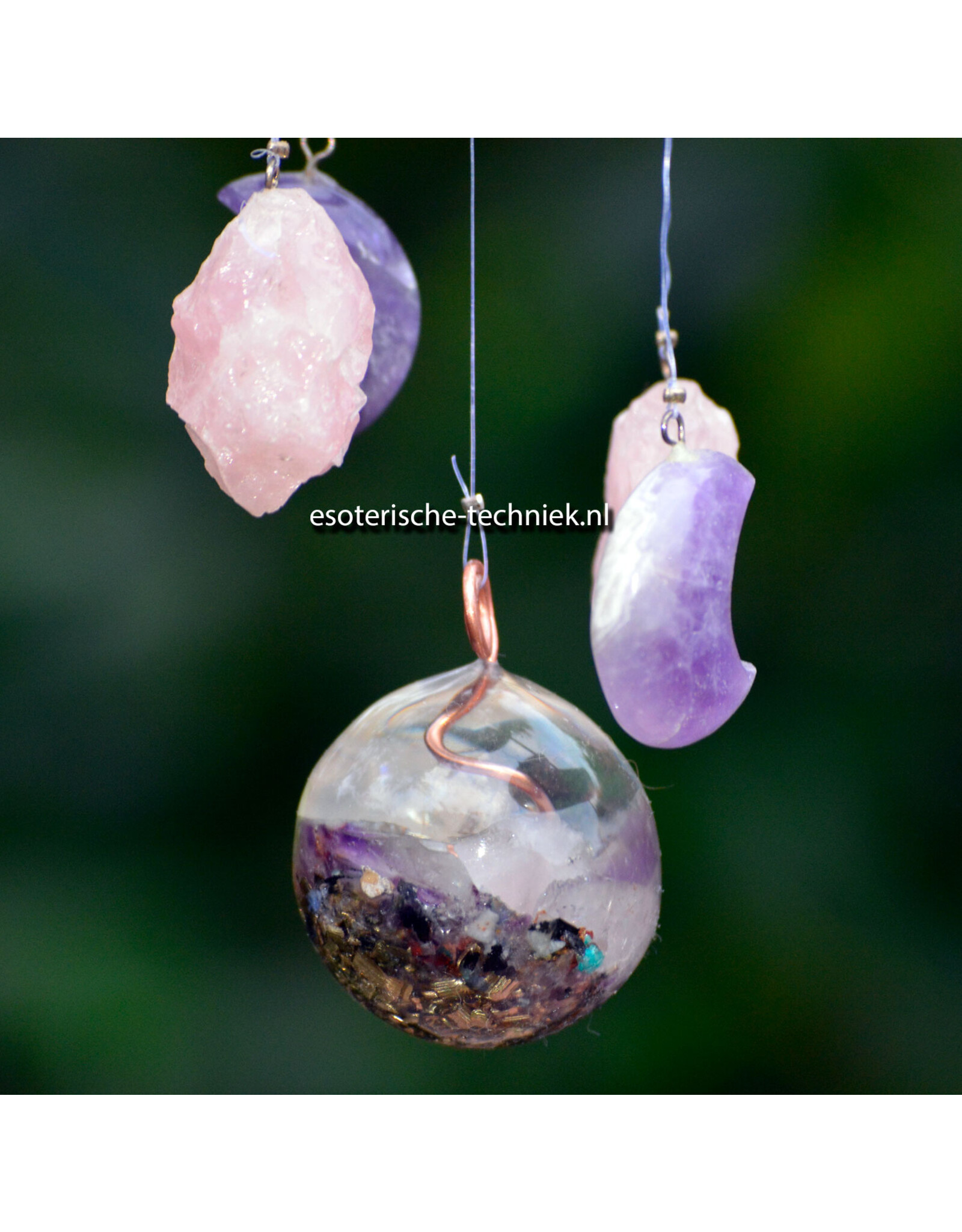 Orgonite Mobile with Crystals | Golden Triangle