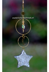 Raamhanger orgonite met Seleniet ster.