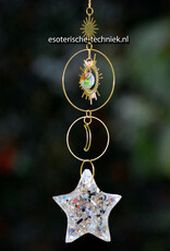 Raamhanger orgonite met Seleniet ster.
