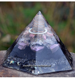 Hexagon Orgonite Pyramid | Phosphosiderite