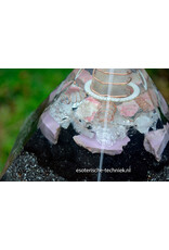 Hexagon Orgonite Pyramid | Phosphosiderite, Azeztulite, Thulite & Shungite