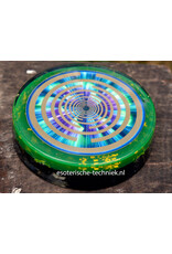 Orgonite Oplaadschijf Energieplaat Shungite met de Lakhovsky MWO Multi Wave Oscillator antenne