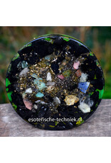 Orgonite Oplaadschijf Energieplaat Shungite met de Lakhovsky MWO Multi Wave Oscillator antenne